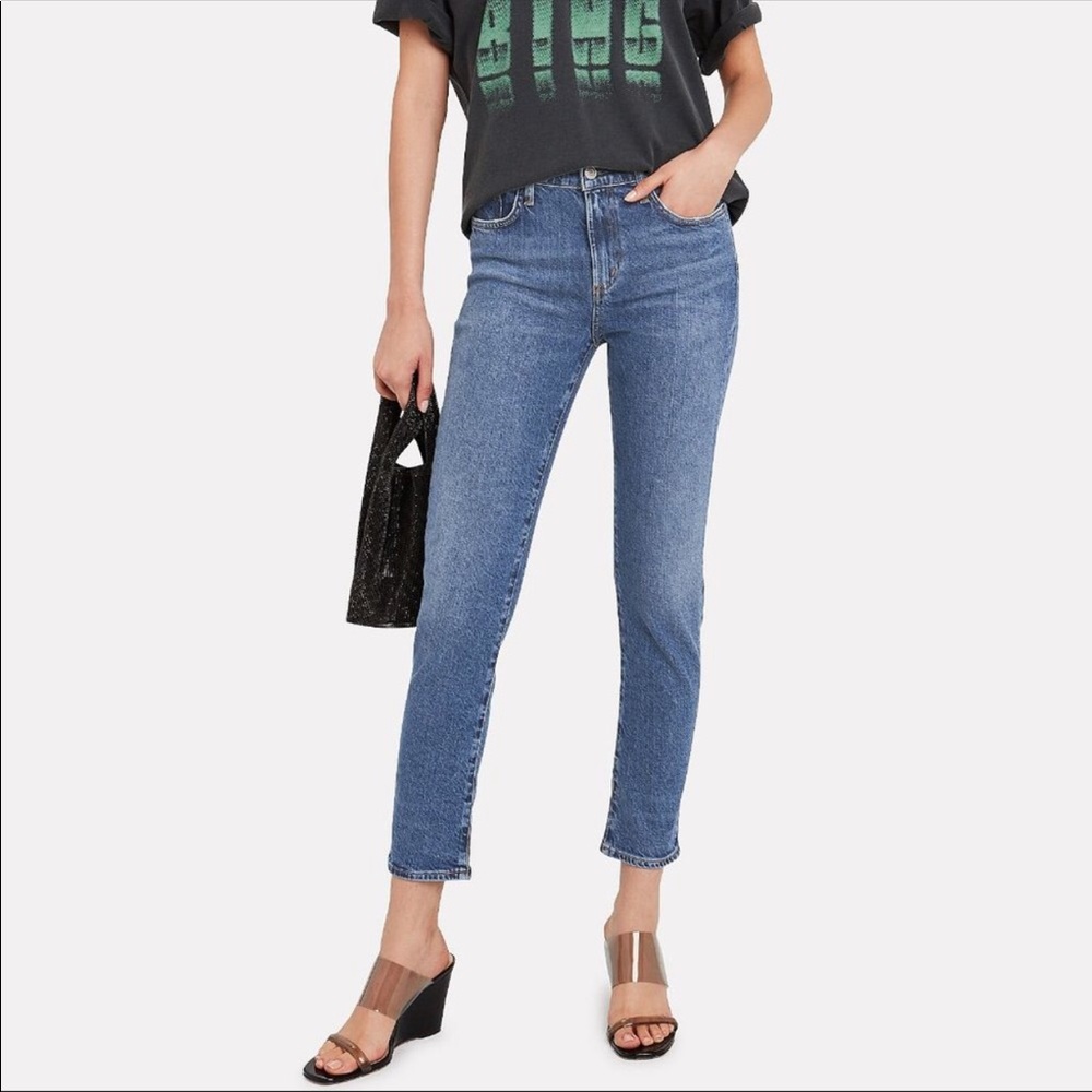 Agolde Size 30 Toni Slim Straight Cropped Denim Jeans Style A133C-3002